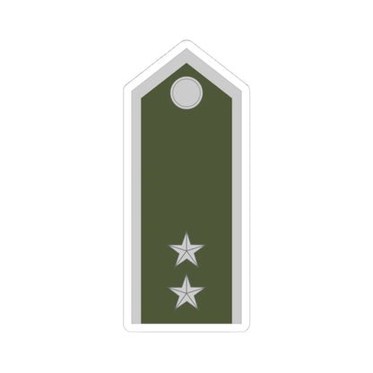 Army SVK OR 09b (Slovakia) (Military Rank) STICKER Vinyl Kiss-Cut Decal 4 Inch White - The Sticker Space