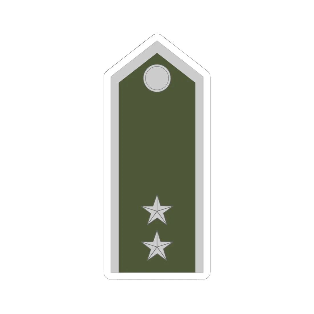 Army SVK OR 09b (Slovakia) (Military Rank) STICKER Vinyl Kiss-Cut Decal 6 Inch White - The Sticker Space
