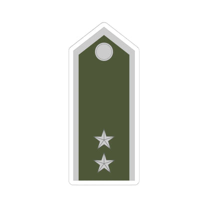 Army SVK OR 09b (Slovakia) (Military Rank) STICKER Vinyl Kiss-Cut Decal 6 Inch White - The Sticker Space