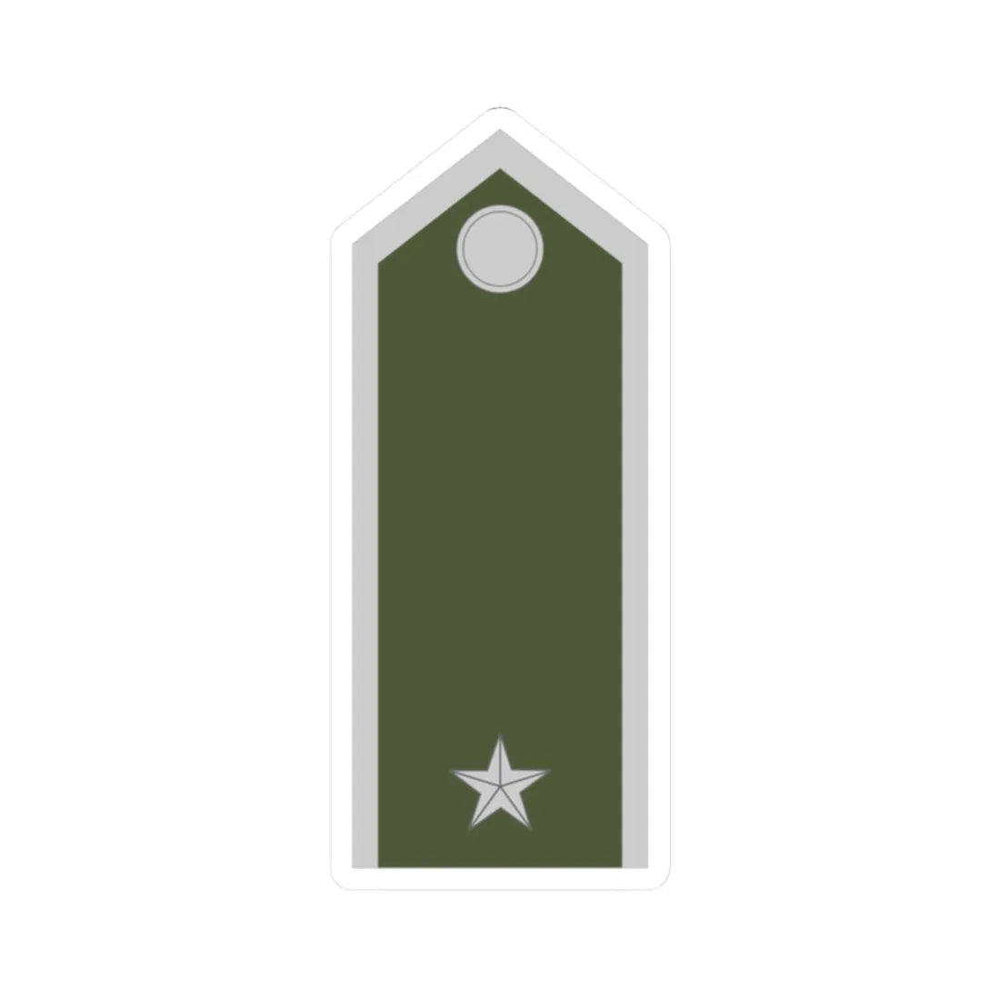 Army SVK OR 09c (Slovakia) (Military Rank) STICKER Vinyl Kiss-Cut Decal 2 Inch White - The Sticker Space