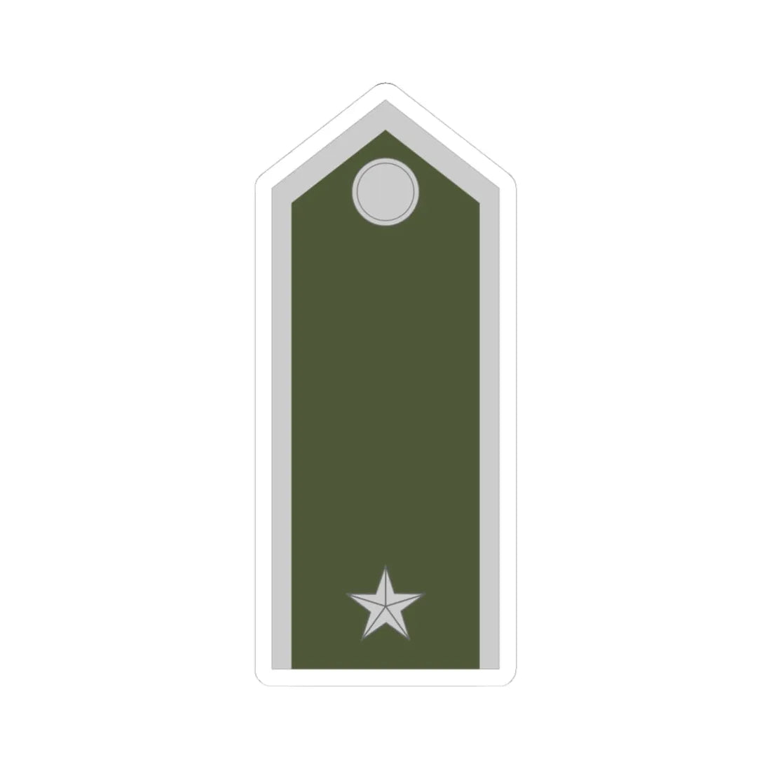 Army SVK OR 09c (Slovakia) (Military Rank) STICKER Vinyl Kiss-Cut Decal 3 Inch White - The Sticker Space