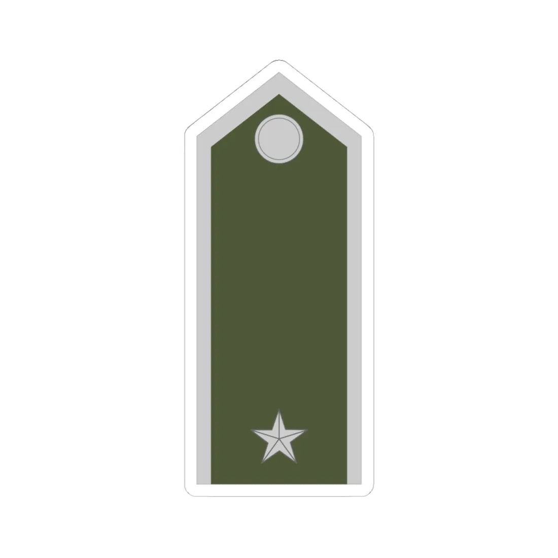 Army SVK OR 09c (Slovakia) (Military Rank) STICKER Vinyl Kiss-Cut Decal 4 Inch White - The Sticker Space