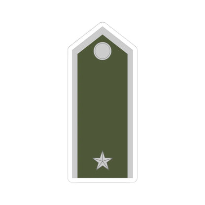 Army SVK OR 09c (Slovakia) (Military Rank) STICKER Vinyl Kiss-Cut Decal 4 Inch White - The Sticker Space