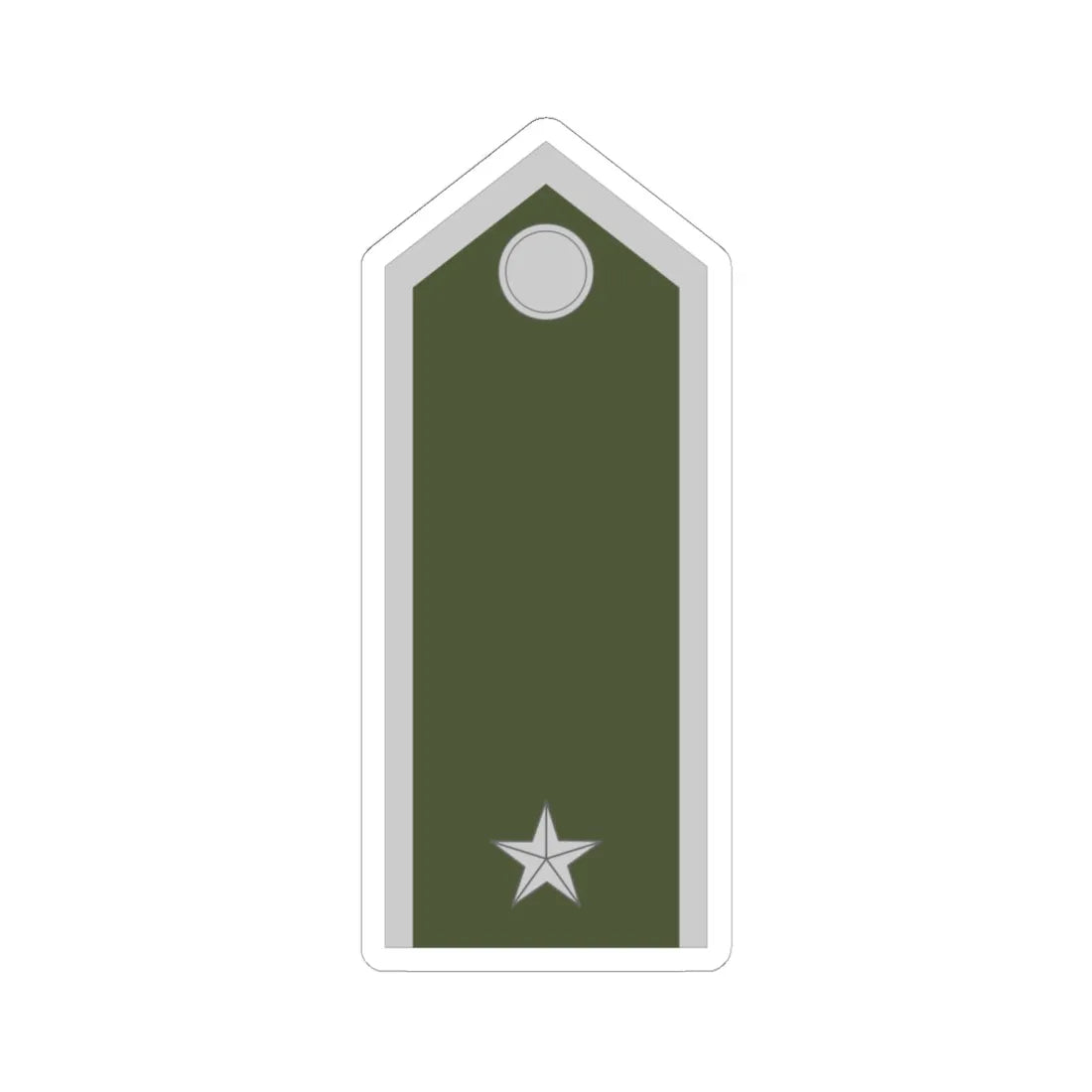 Army SVK OR 09c (Slovakia) (Military Rank) STICKER Vinyl Kiss-Cut Decal 6 Inch White - The Sticker Space