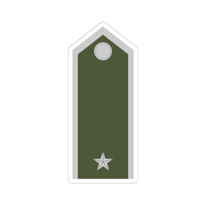 Army SVK OR 09c (Slovakia) (Military Rank) STICKER Vinyl Kiss-Cut Decal 6 Inch White - The Sticker Space
