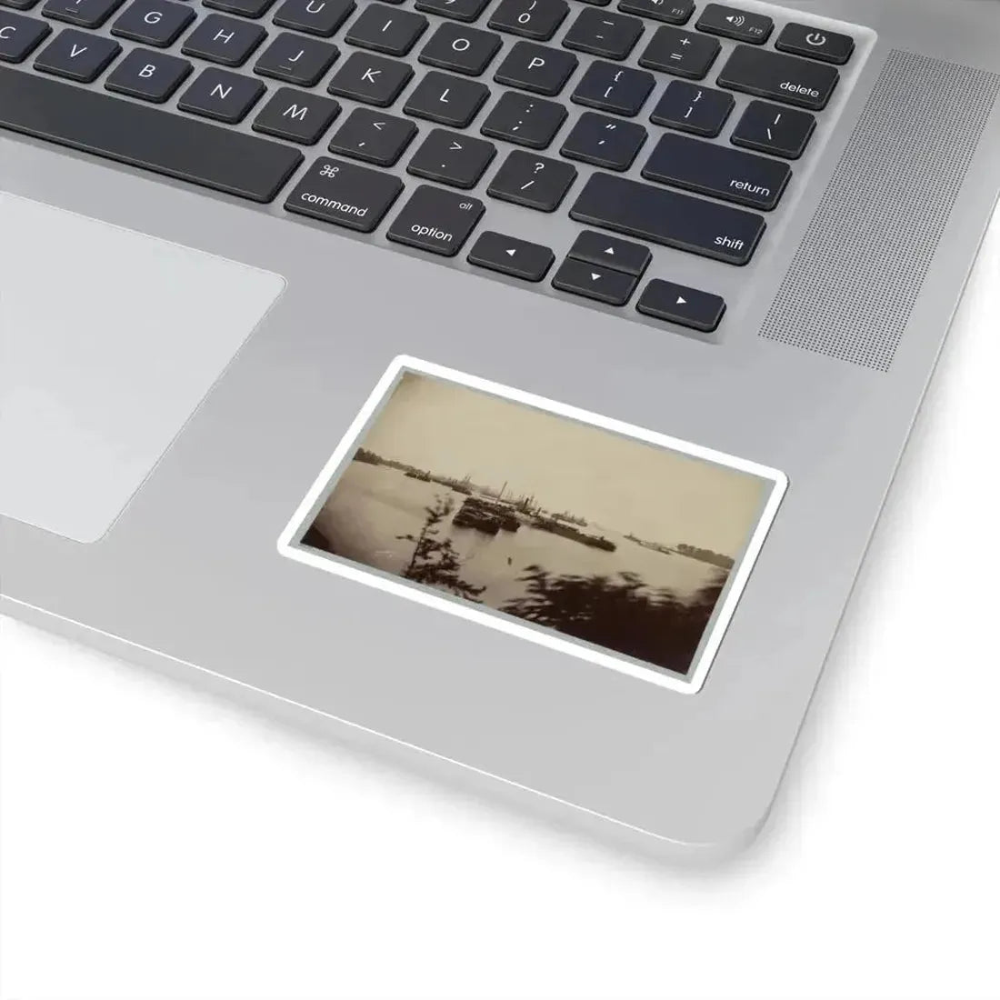 Army Transports in James River, Va. Near Deep Bottom 001 (U.S. Civil War) STICKER Vinyl Kiss-Cut Decal - The Sticker Space