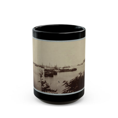 Army Transports In James River, Va. Near Deep Bottom 001 (U.S. Civil War) Black Coffee Mug