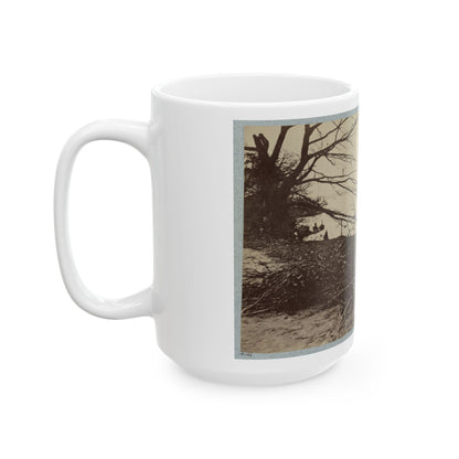 Army Transports In James River, Va. Near Deep Bottom (U.S. Civil War) White Coffee Mug