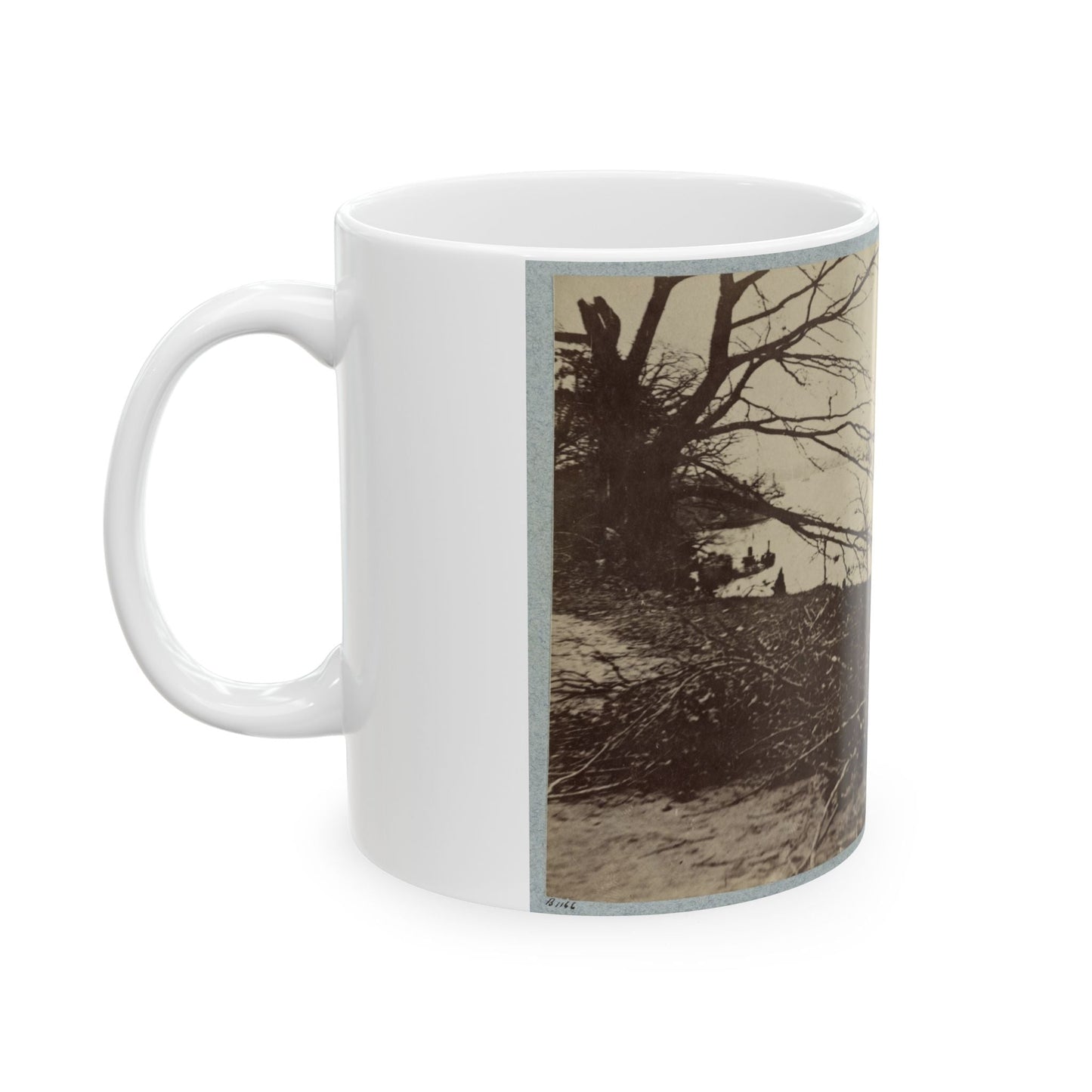 Army Transports In James River, Va. Near Deep Bottom (U.S. Civil War) White Coffee Mug