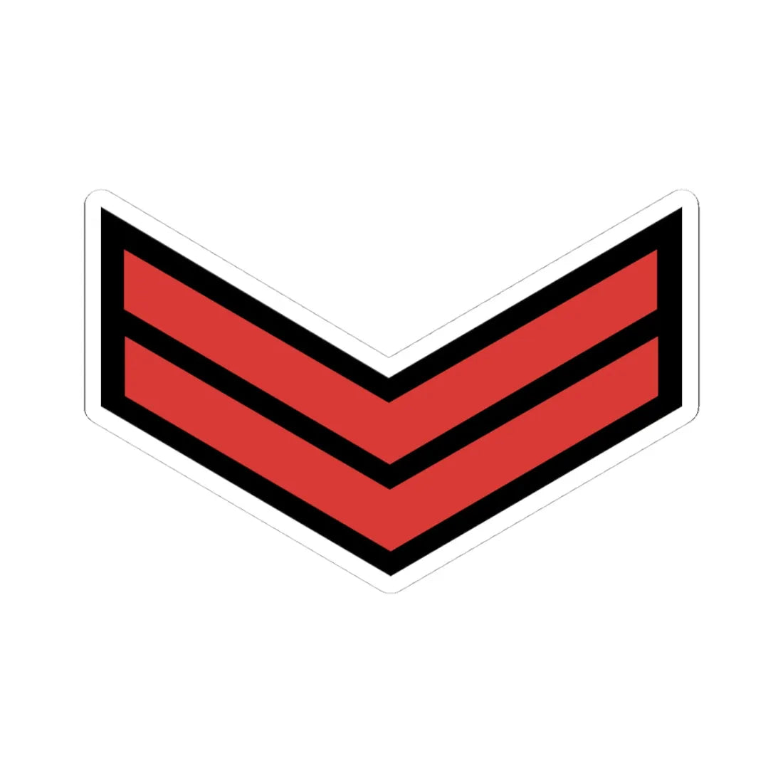Army TUR OR 05 (Turkey) (Military Rank) STICKER Vinyl Kiss-Cut Decal 4 Inch White - The Sticker Space