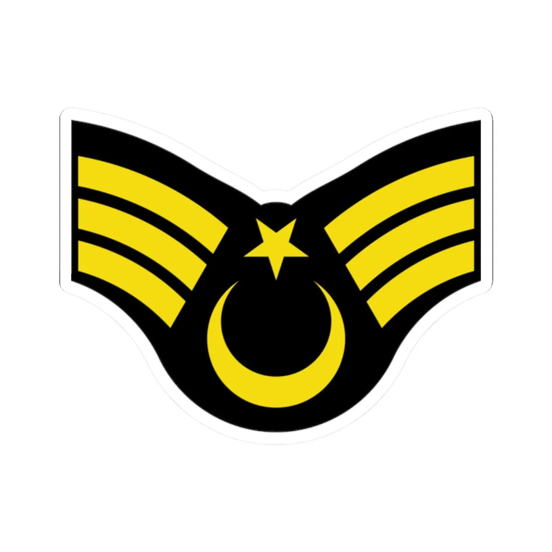 Army TUR OR 06a (Turkey) (Military Rank) STICKER Vinyl Kiss-Cut Decal 2 Inch White - The Sticker Space