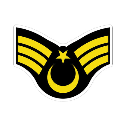 Army TUR OR 06a (Turkey) (Military Rank) STICKER Vinyl Kiss-Cut Decal 4 Inch White - The Sticker Space