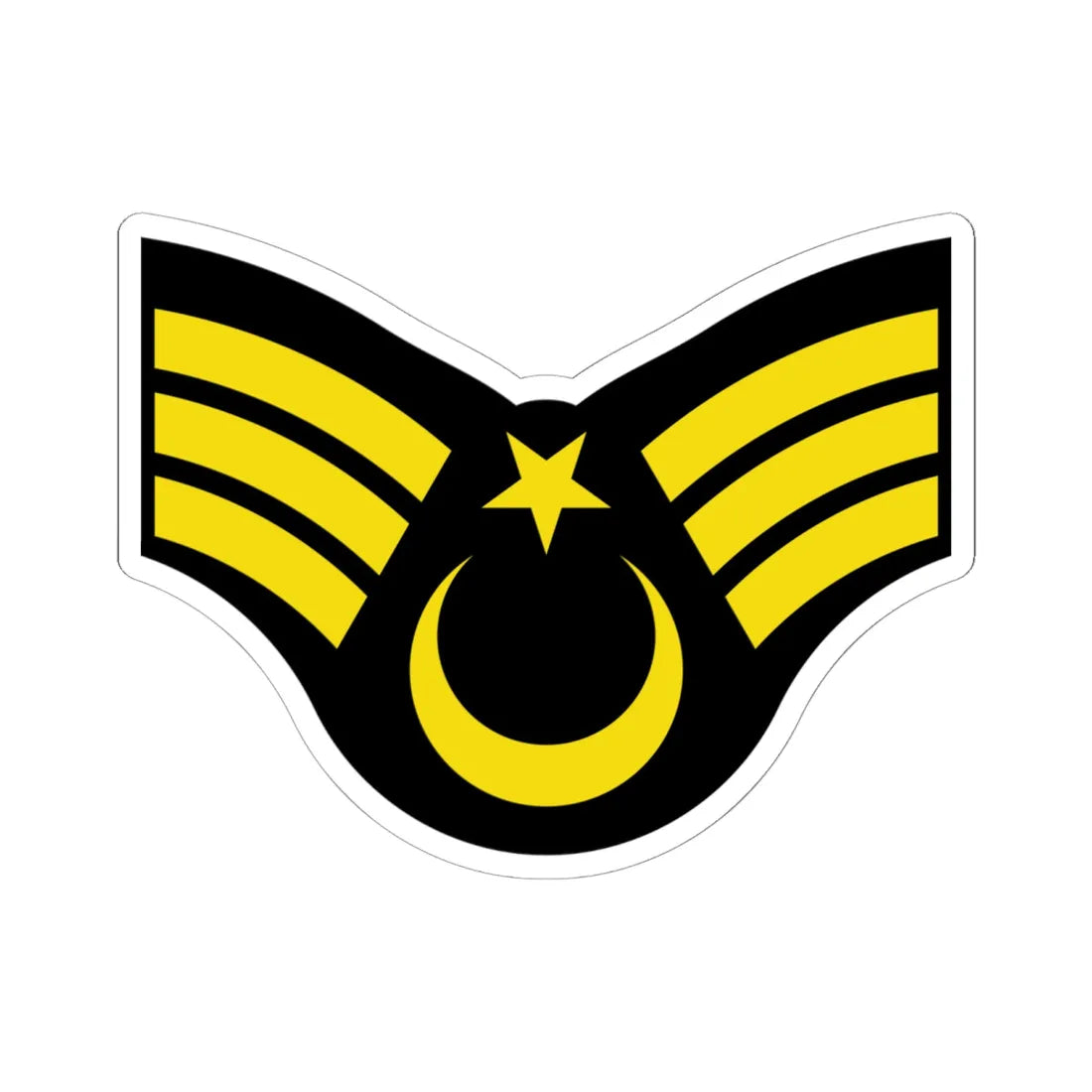 Army TUR OR 06a (Turkey) (Military Rank) STICKER Vinyl Kiss-Cut Decal 6 Inch White - The Sticker Space