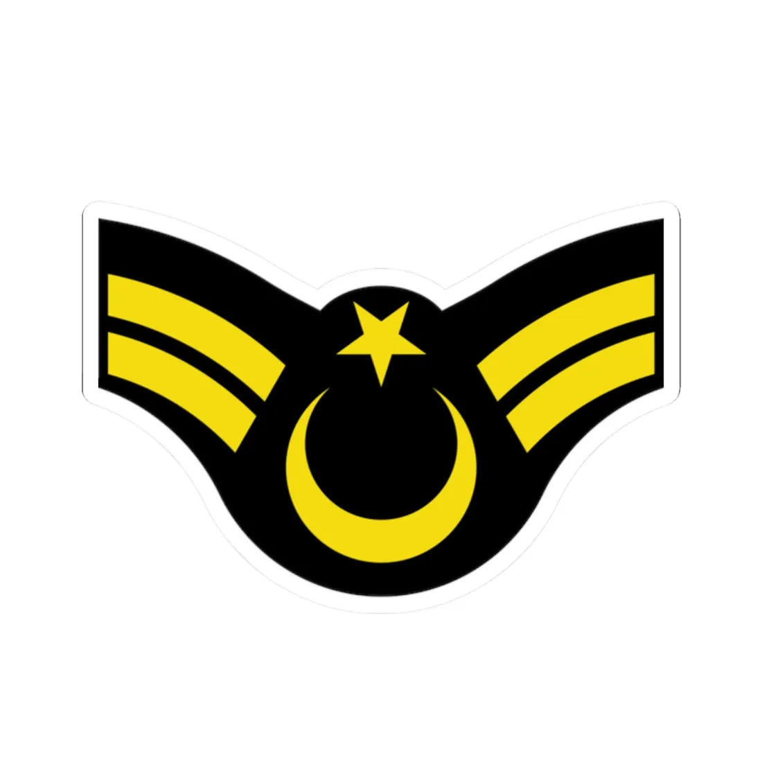 Army TUR OR 06b (Turkey) (Military Rank) STICKER Vinyl Kiss-Cut Decal 2 Inch White - The Sticker Space