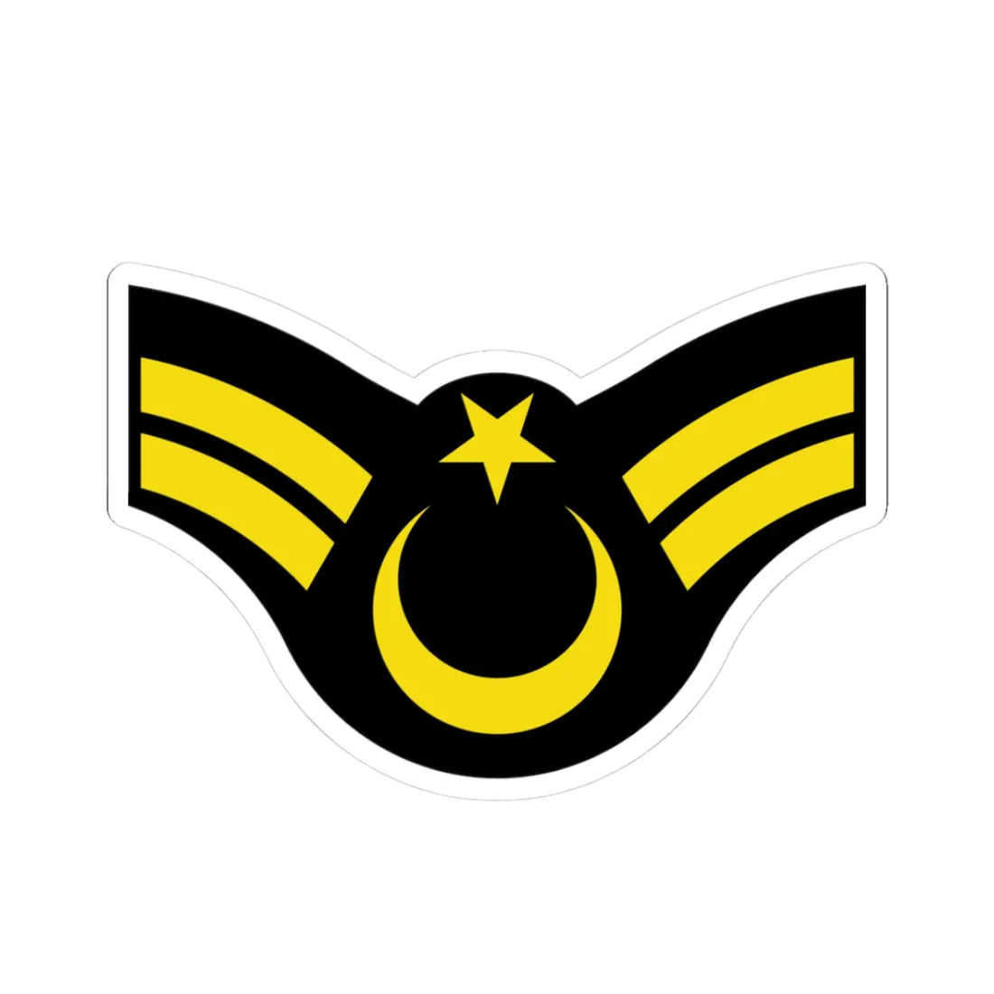 Army TUR OR 06b (Turkey) (Military Rank) STICKER Vinyl Kiss-Cut Decal 3 Inch White - The Sticker Space