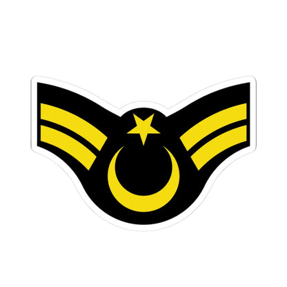 Army TUR OR 06b (Turkey) (Military Rank) STICKER Vinyl Kiss-Cut Decal 3 Inch White - The Sticker Space