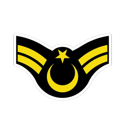 Army TUR OR 06b (Turkey) (Military Rank) STICKER Vinyl Kiss-Cut Decal 4 Inch White - The Sticker Space