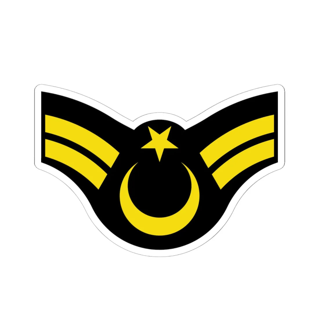 Army TUR OR 06b (Turkey) (Military Rank) STICKER Vinyl Kiss-Cut Decal 6 Inch White - The Sticker Space
