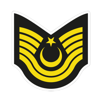 Army TUR OR 07 (Turkey) (Military Rank) STICKER Vinyl Kiss-Cut Decal 4 Inch White - The Sticker Space