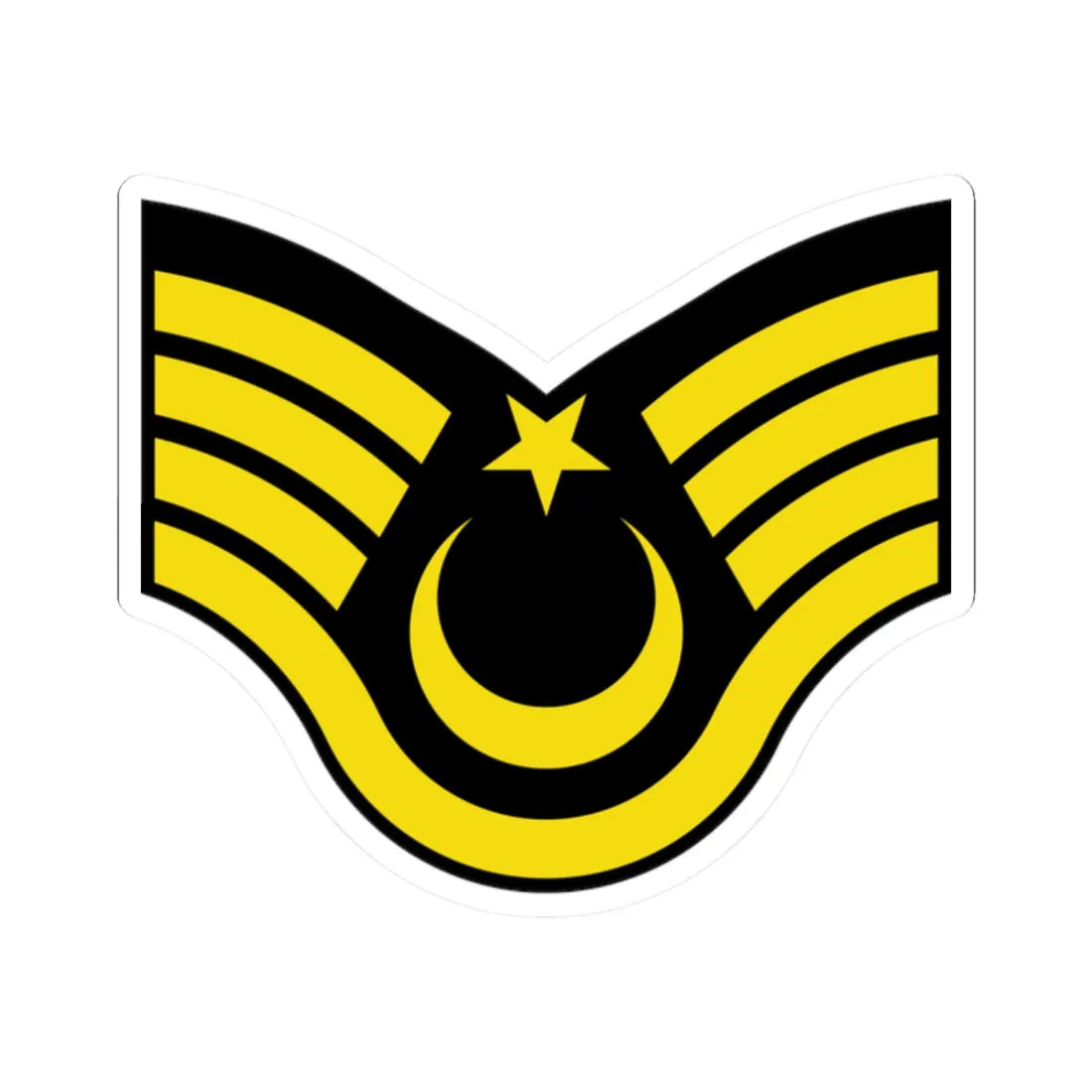 Army TUR OR 07a (Turkey) (Military Rank) STICKER Vinyl Kiss-Cut Decal 2 Inch White - The Sticker Space