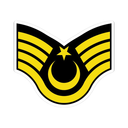 Army TUR OR 07a (Turkey) (Military Rank) STICKER Vinyl Kiss-Cut Decal 3 Inch White - The Sticker Space