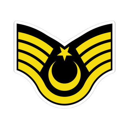 Army TUR OR 07a (Turkey) (Military Rank) STICKER Vinyl Kiss-Cut Decal 4 Inch White - The Sticker Space