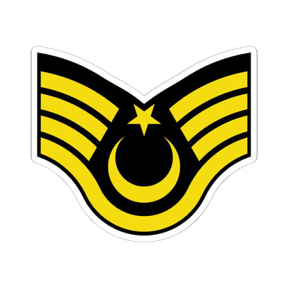 Army TUR OR 07a (Turkey) (Military Rank) STICKER Vinyl Kiss-Cut Decal 6 Inch White - The Sticker Space