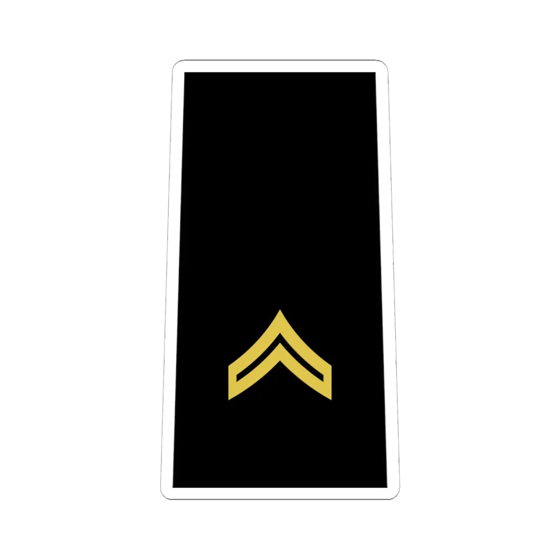Army US OR 04 (United States) (Military Rank) STICKER Vinyl Kiss-Cut Decal 6 Inch White - The Sticker Space