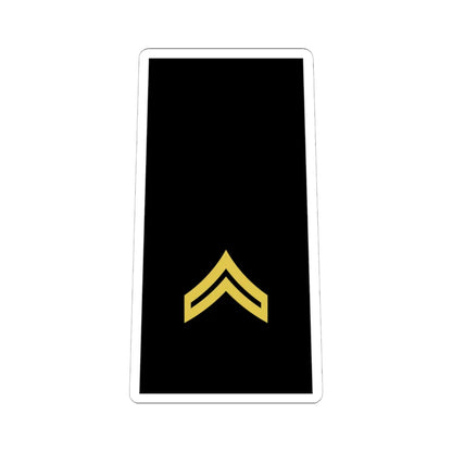 Army US OR 04 (United States) (Military Rank) STICKER Vinyl Kiss-Cut Decal 6 Inch White - The Sticker Space