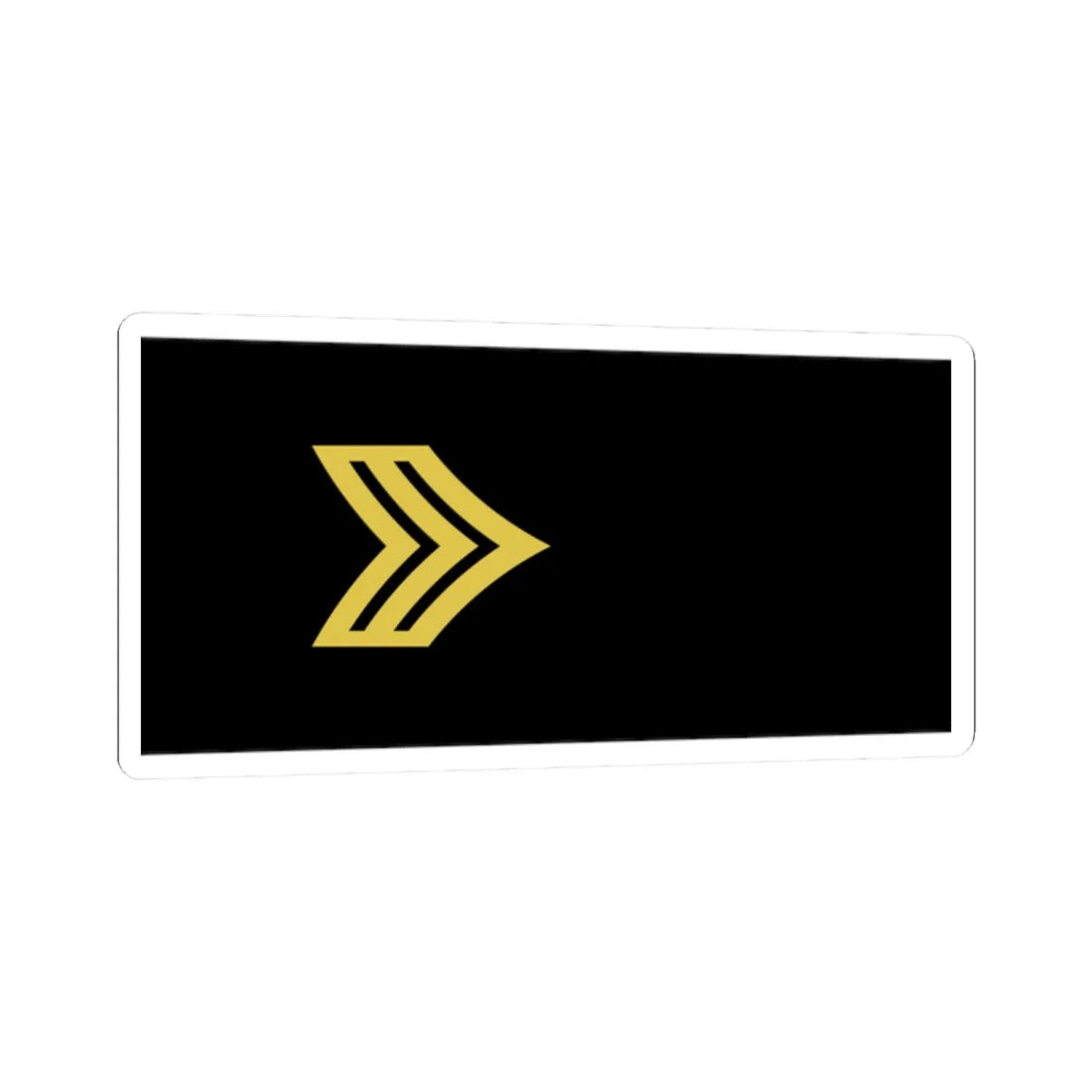 Army U.S. OR 05 (United States) (Military Rank) STICKER Vinyl Kiss-Cut Decal 2 Inch White - The Sticker Space