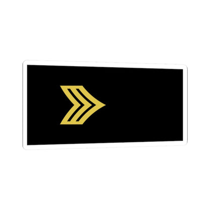 Army U.S. OR 05 (United States) (Military Rank) STICKER Vinyl Kiss-Cut Decal 2 Inch White - The Sticker Space
