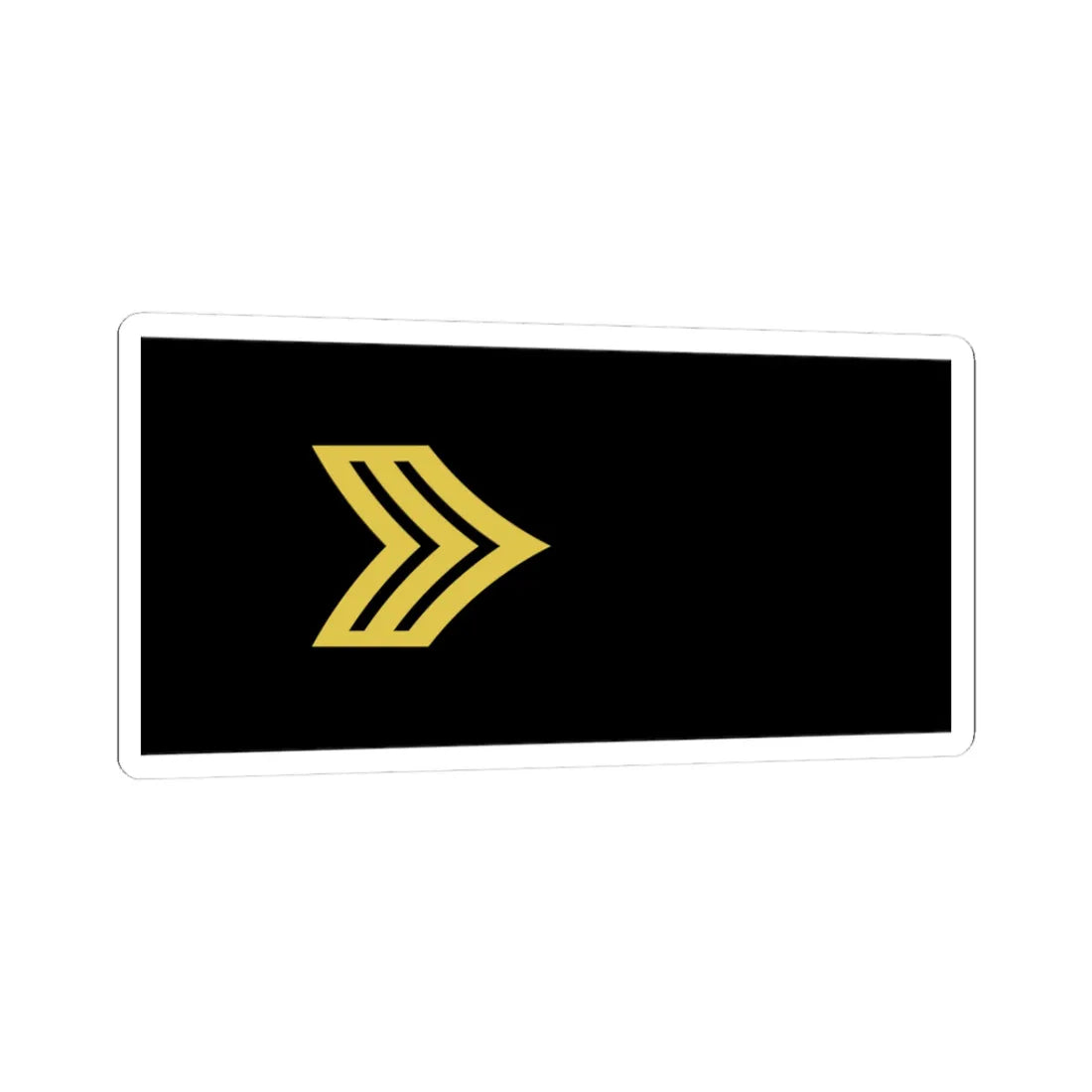 Army U.S. OR 05 (United States) (Military Rank) STICKER Vinyl Kiss-Cut Decal 3 Inch White - The Sticker Space