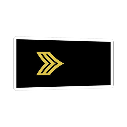 Army U.S. OR 05 (United States) (Military Rank) STICKER Vinyl Kiss-Cut Decal 3 Inch White - The Sticker Space