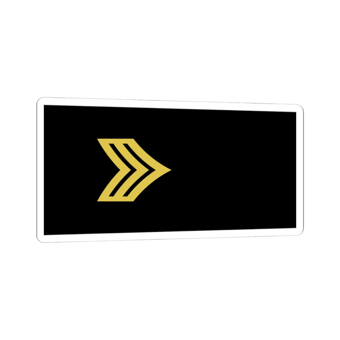 Army U.S. OR 05 (United States) (Military Rank) STICKER Vinyl Kiss-Cut Decal 4 Inch White - The Sticker Space