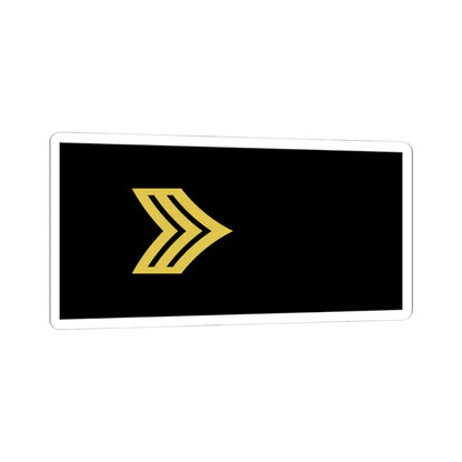 Army U.S. OR 05 (United States) (Military Rank) STICKER Vinyl Kiss-Cut Decal 4 Inch White - The Sticker Space