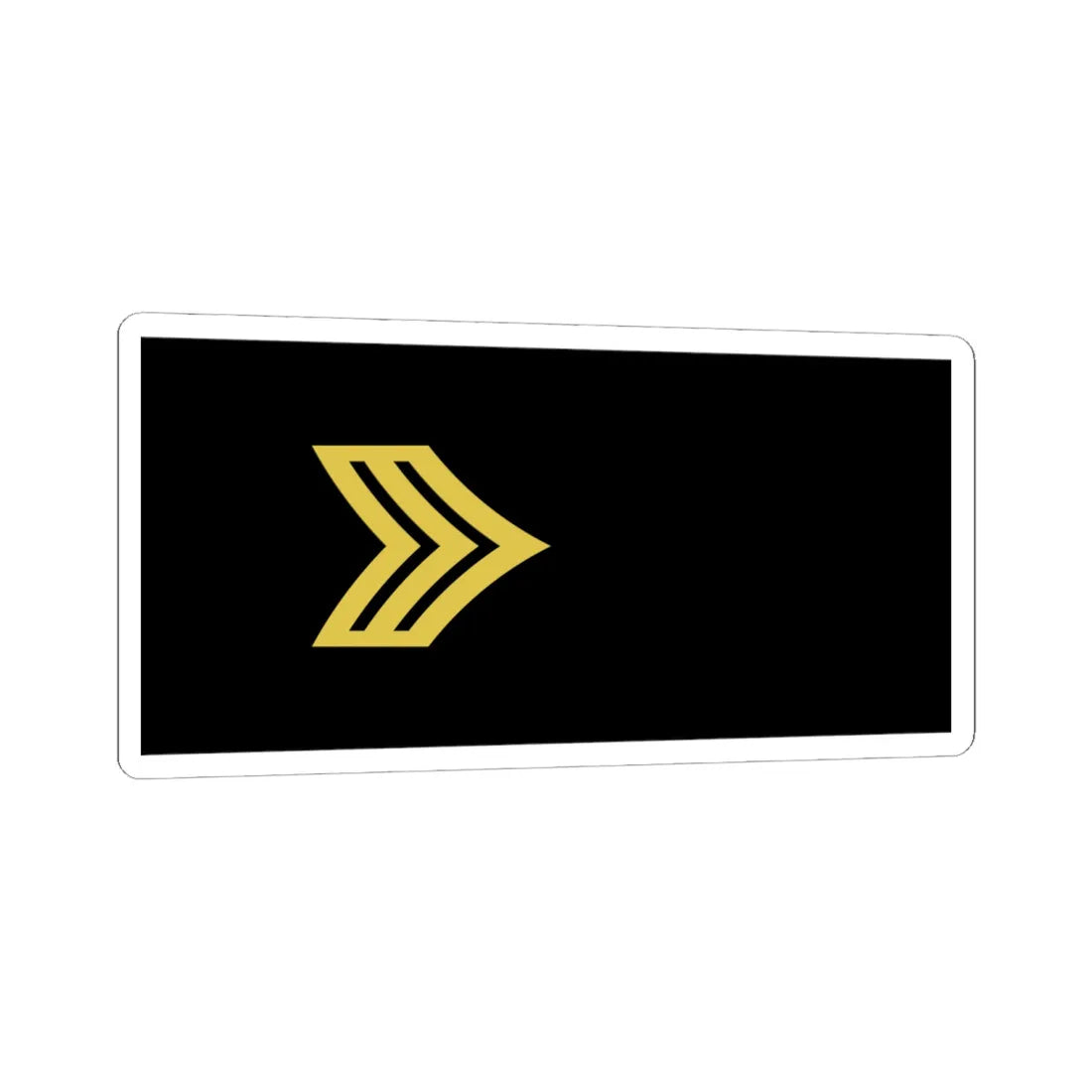 Army U.S. OR 05 (United States) (Military Rank) STICKER Vinyl Kiss-Cut Decal 6 Inch White - The Sticker Space