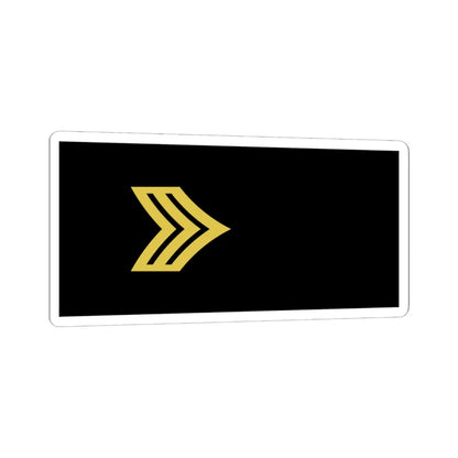 Army U.S. OR 05 (United States) (Military Rank) STICKER Vinyl Kiss-Cut Decal 6 Inch White - The Sticker Space