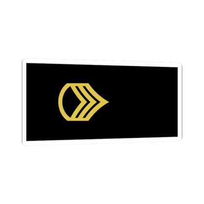 Army U.S. OR 06 (United States) (Military Rank) STICKER Vinyl Kiss-Cut Decal 2 Inch White - The Sticker Space