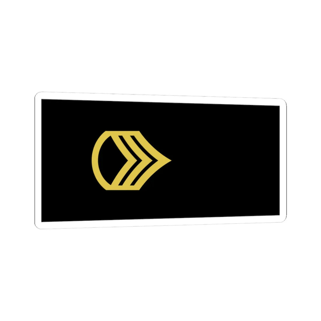 Army U.S. OR 06 (United States) (Military Rank) STICKER Vinyl Kiss-Cut Decal 3 Inch White - The Sticker Space