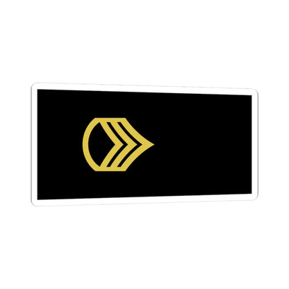 Army U.S. OR 06 (United States) (Military Rank) STICKER Vinyl Kiss-Cut Decal 3 Inch White - The Sticker Space