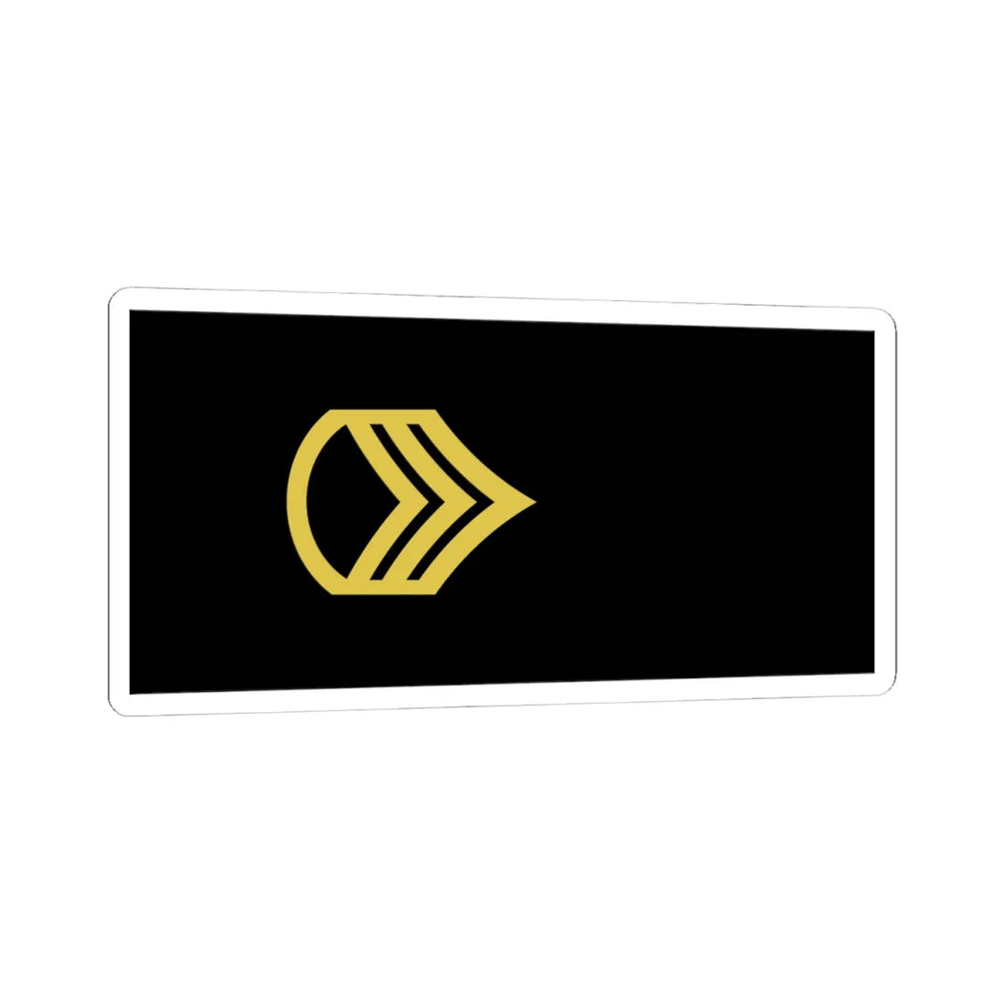 Army U.S. OR 06 (United States) (Military Rank) STICKER Vinyl Kiss-Cut Decal 4 Inch White - The Sticker Space
