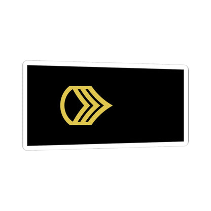 Army U.S. OR 06 (United States) (Military Rank) STICKER Vinyl Kiss-Cut Decal 4 Inch White - The Sticker Space