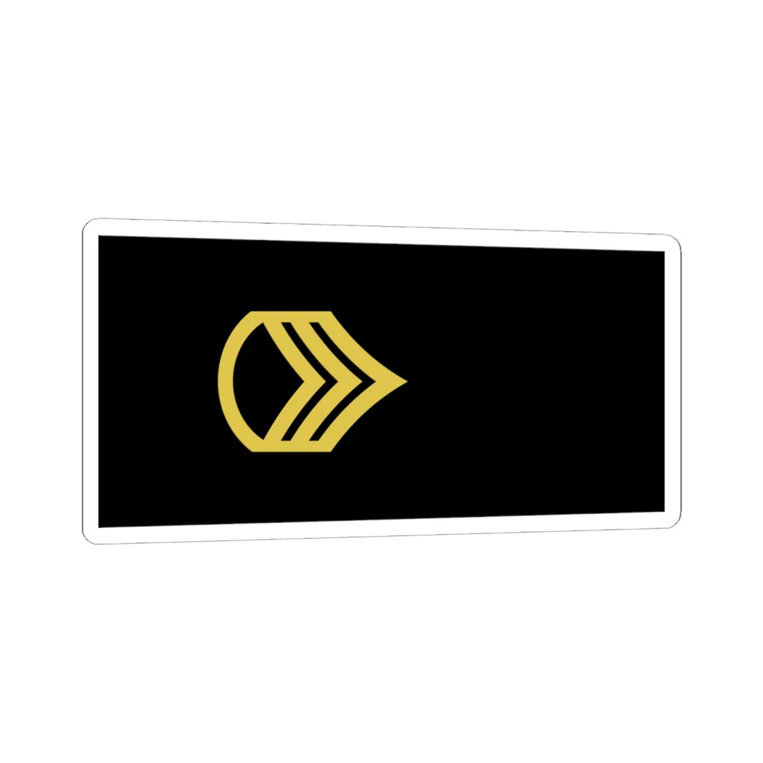 Army U.S. OR 06 (United States) (Military Rank) STICKER Vinyl Kiss-Cut Decal 6 Inch White - The Sticker Space