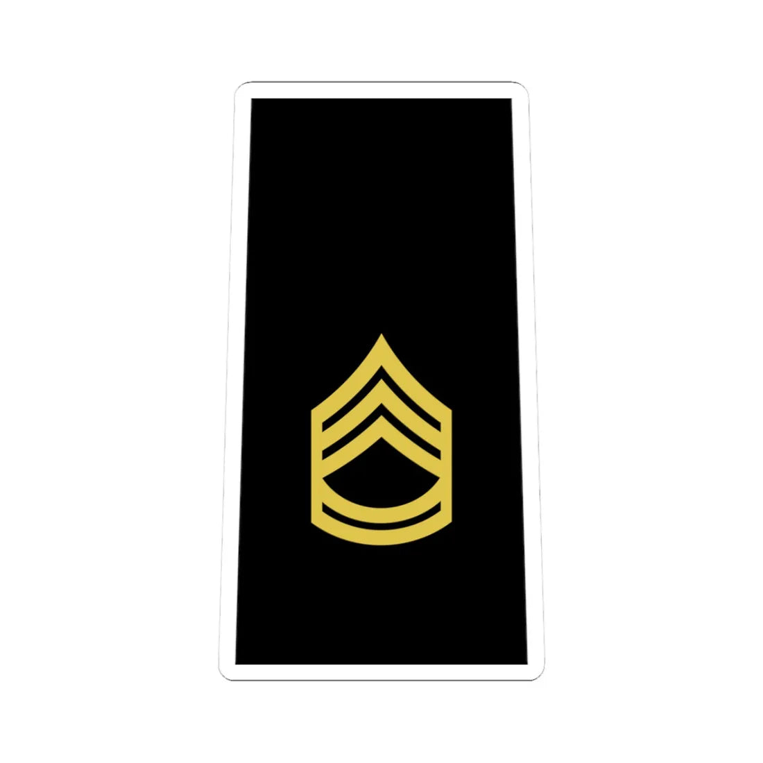 Army US OR 07 (United States) (Military Rank) STICKER Vinyl Kiss-Cut Decal 3 Inch White - The Sticker Space