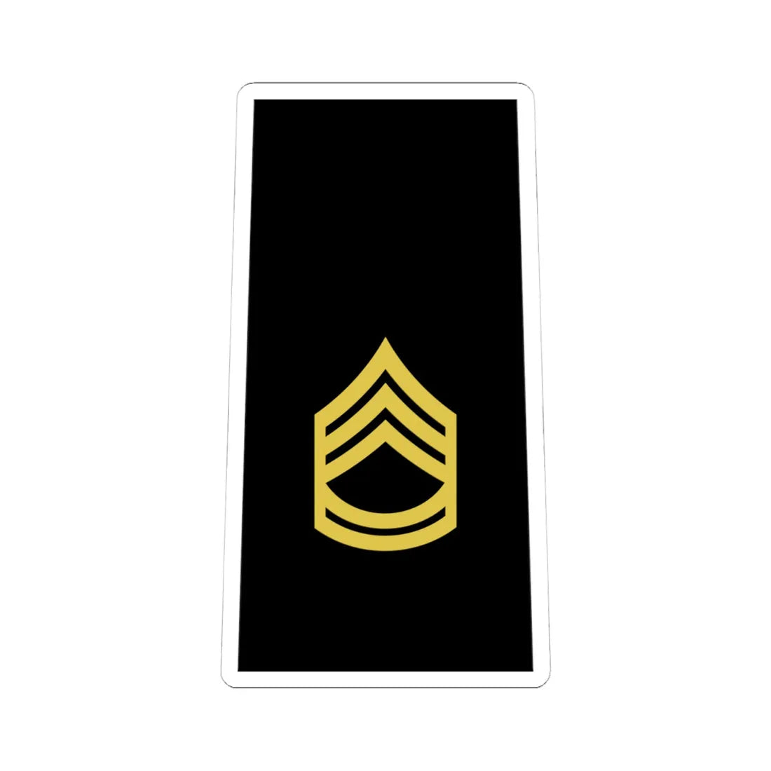 Army US OR 07 (United States) (Military Rank) STICKER Vinyl Kiss-Cut Decal 4 Inch White - The Sticker Space