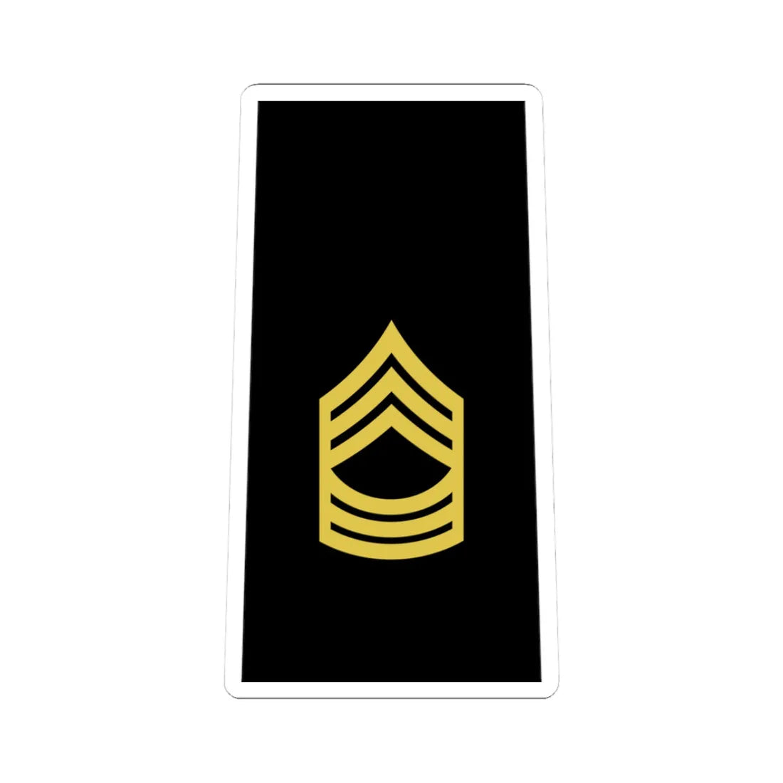 Army US OR 08b (United States) (Military Rank) STICKER Vinyl Kiss-Cut Decal 3 Inch White - The Sticker Space