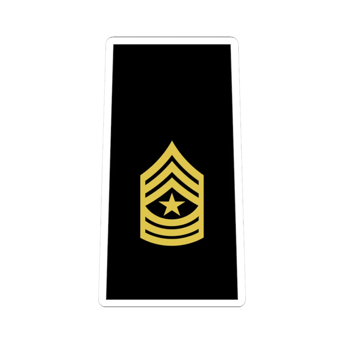 Army US OR 09c (United States) (Military Rank) STICKER Vinyl Kiss-Cut Decal 3 Inch White - The Sticker Space