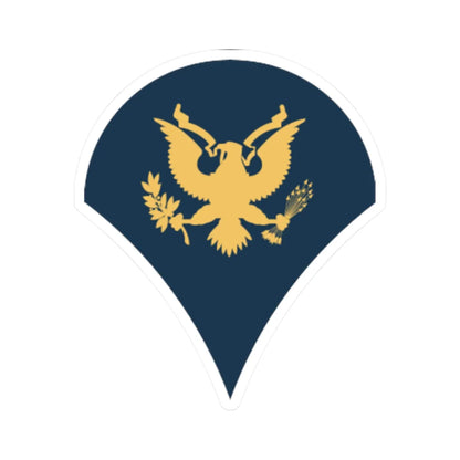 Army USA OR 04b (United States) (Military Rank) STICKER Vinyl Kiss-Cut Decal 2 Inch White - The Sticker Space