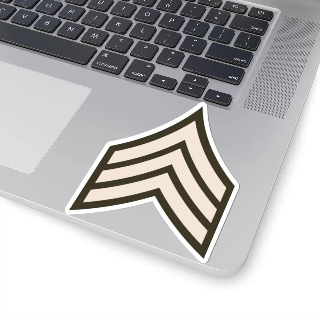 Army USA OR 05 Army greens (United States) (Military Rank) STICKER Vinyl Kiss-Cut Decal - The Sticker Space