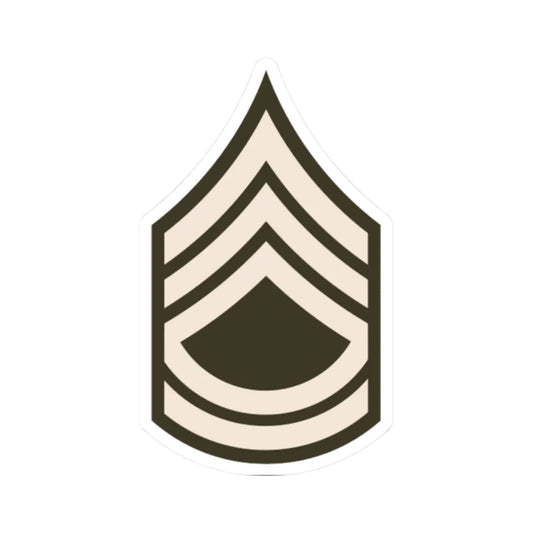 Army USA OR 07 Army greens (United States) (Military Rank) STICKER Vinyl Kiss-Cut Decal 2 Inch White - The Sticker Space